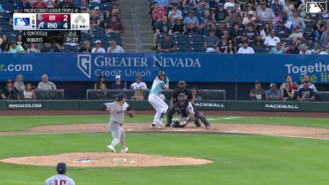 Gavin Conticello homers (1) on a fly ball to right field.