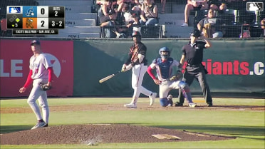 Dakota Jordan drills a two-run homer