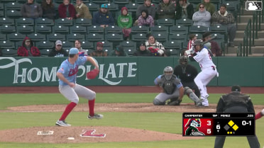 Nico Perez singles on a line drive to center fielder Tai Peete. Eduardo Quintero scores. Logan Wagner to 3rd.