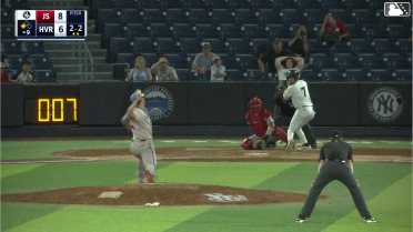 Enmanuel Tejeda singles on a sharp line drive to center fielder Carter Mathison. Wilson Rodriguez scores.