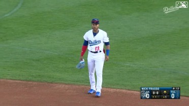 Dodgers prospect Jorbit Vivas makes a leaping catch