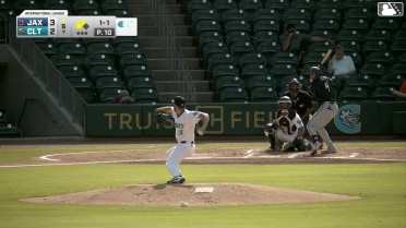 Andrew Pintar out on a sacrifice fly to right fielder Dru Baker. Agustín Ramírez scores. Matthew Etzel to 3rd.
