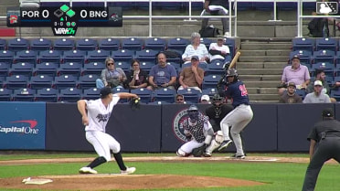 Ronald Rosario singles on a soft ground ball to third baseman Nick Lorusso. Will Turner scores. Jack Winnay to 2nd.