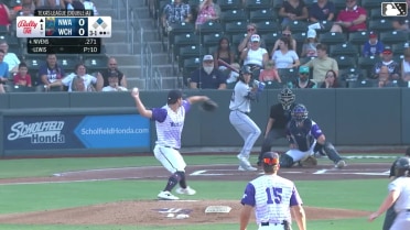 Spencer Nivens singles on a ground ball to center fielder Brandon Winokur. Jack Pineda scores.