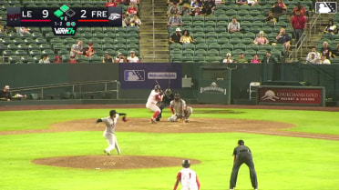Carlos Renzullo doubles (4) on a fly ball to center fielder Ryan Wideman. Jesus Freitez scores. Roldy Brito scores.
