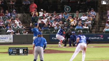 César Salazar homers (5) on a fly ball to left field. Collin Price scores.