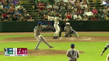 Gleider Figuereo doubles (2) on a line drive to first baseman Ben McLaughlin. Malcolm Moore scores.