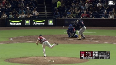 Eduardo Garcia homers (6) on a fly ball to center field.