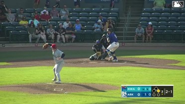 Caleb Cali homers (15) on a fly ball to left field. Lazaro Montes scores.