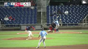 Arjun Nimmala singles on a ground ball to center fielder Will Turner. Eddie Micheletti Jr. scores.