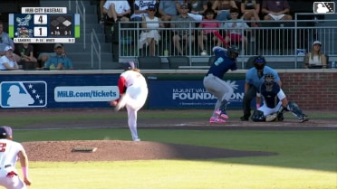 T.J. White homers (5) on a fly ball to right field. Kevin Bazzell scores.
