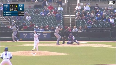 Kameron Misner homers (2) on a fly ball to left center field. Nick Loftin scores.