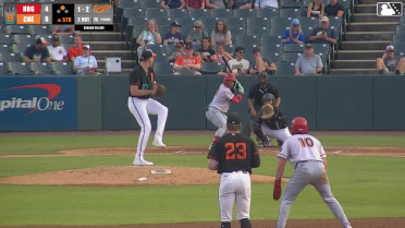 Maxwell Romero Jr. singles on a ground ball to right fielder Fernando Peguero. Cayden Wallace scores.