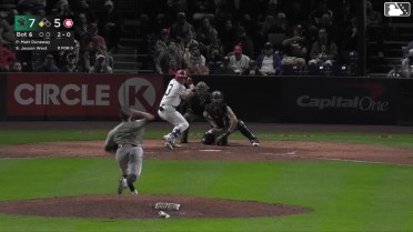 Jaxson West doubles (1) on a line drive to center fielder Damian Bravo. David Calabrese scores.
