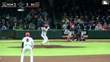 Eric Hartman homers (3) on a fly ball to right field.