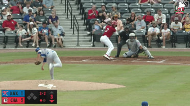 Carlos Sanchez homers (4) on a line drive to right field.