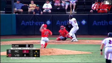 Adriel Radney singles on a line drive to center fielder TJ Ford. Weber Neels scores.