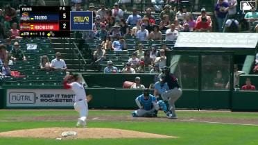 Tyler Gentry singles on a line drive to center fielder Andrew Pinckney. Corey Julks scores.