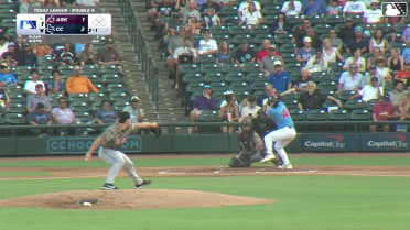 Trevor Austin homers (8) on a fly ball to left center field.