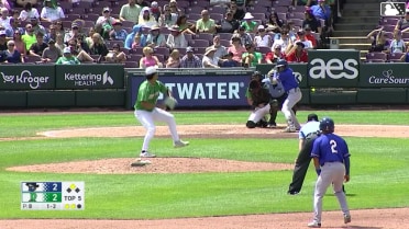Asbel Gonzalez doubles (9) on a line drive to right fielder Esmith Pineda. Tyriq Kemp scores.