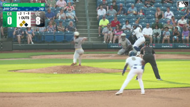 Jose Cerice out on a sacrifice fly to center fielder Brandon Winokur. Ramon Ramirez scores. Derlin Figueroa scores. Throwing error by center fielder Brandon Winokur.