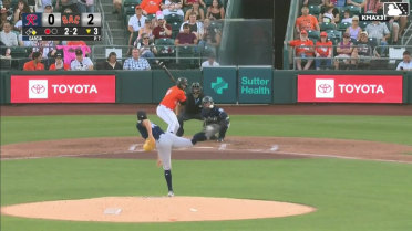 Drew Cavanaugh called out on strikes and Nate Furman caught stealing 2nd, catcher Jakson Reetz to shortstop Ryan Bliss to catcher Jakson Reetz.