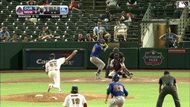 Blake Sabol singles on a line drive to left fielder Zach Levenson. Carson Williams scores.