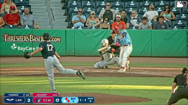 Jonathan Hogart homers (6) on a fly ball to left center field. Nathan Humphreys scores. Nolan Beltran scores.