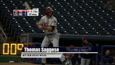 Rangers prospect Thomas Saggese collects 4 hits