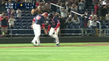 Jhostynxon Garcia's two-run home run