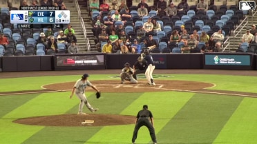 Modeifi Marte grounds out softly to first baseman Brandon Eike. Avery Owusu-Asiedu scores.