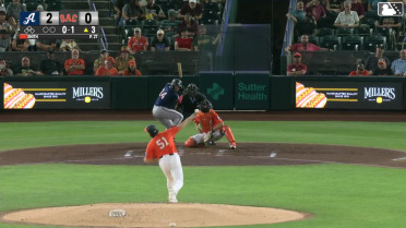 Adrian Del Castillo homers (7) on a fly ball to right field.