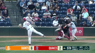 Luis Hernández called out on strikes.