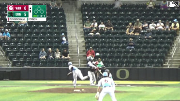 Carter Cunningham triples (3) on a fly ball to center fielder Dakota Jordan.