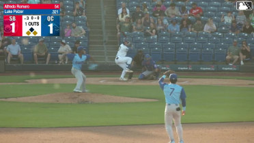 Luke Pelzer grounds out, third baseman Matt Halbach to first baseman Drew Bowser. Blake Mitchell scores. Ramon Ramirez to 3rd.