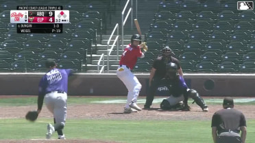 Clay Dungan hits a ground-rule double (11) on a fly ball to center field. Romeo Sanabria scores.