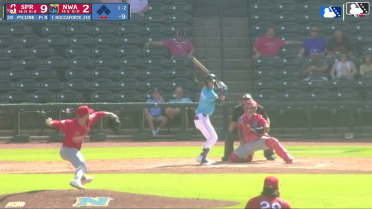 Carson Roccaforte homers (21) on a fly ball to right field.