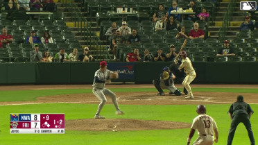 Corey Joyce singles on a soft line drive to left fielder Rudy Martin Jr. Orlando Martinez scores. Ian Moller to 2nd.