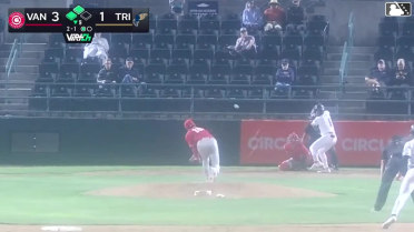 Harold Coll lines into an unassisted double play, second baseman Dameury Pena. Capri Ortiz out at 2nd.