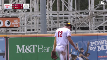 Konnor Griffin makes a sliding stop