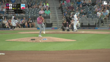 Jeff Lindgren's fifth and final strikeout of the game