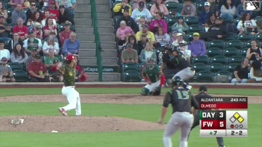 Alfredo Alcantara grounds into a double play, shortstop Jonathan Vastine to second baseman Justin DeCriscio to first baseman Jack Costello. Kien Vu out at 2nd. Alfredo Alcantara out at 1st.
