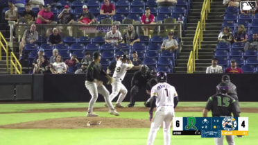 Riley Nelson singles on a line drive to right fielder Esmith Pineda. Welbyn Francisca scores. Riley Nelson out at 2nd on the throw, right fielder Esmith Pineda to shortstop Justin Lebron.