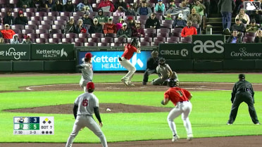 Carlos Sanchez triples (1) on a line drive to left fielder Esteban González. Kien Vu scores.