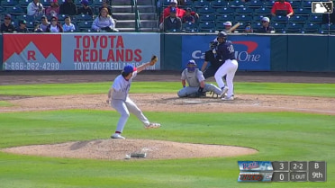 Ricardo Cova homers (4) on a fly ball to left center field.