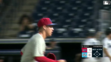 Danyony Pulido records his seventh strikeout