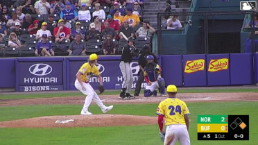 Josh Stephan In play, run(s) to Heston Kjerstad