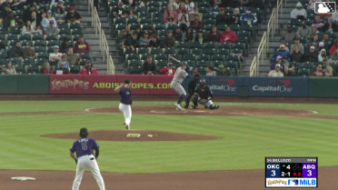 Jack Suwinski homers (3) on a fly ball to left center field.