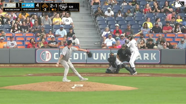Dean Curley homers (1) on a fly ball to right center field.
