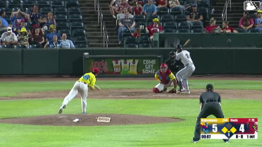 Sam Kulasingam out on a sacrifice fly to center fielder Josiah Ragsdale. Javi Vaz scores.